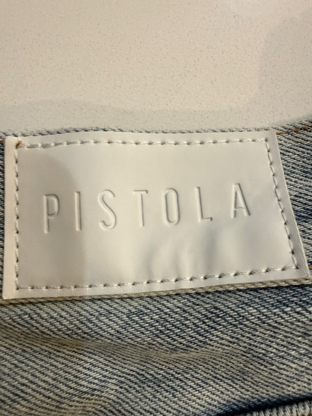 PISTOLA Nova High Rise Cut Off Distressed Denim Shorts - Size 27 - Picture 6 of 8